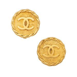 Chanel Vintage CC Clip On Earrings